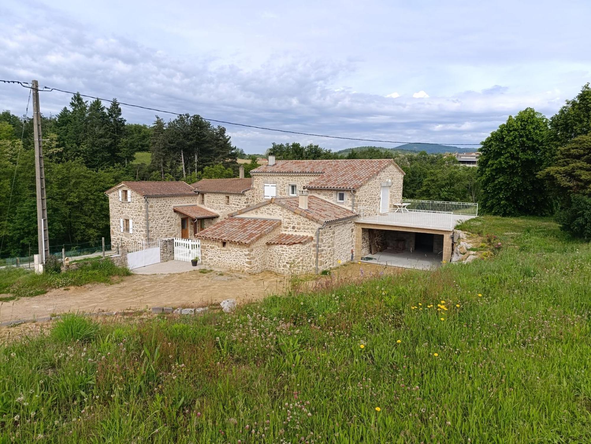 Ancienne Ferme Tranquille En Haute Ardeche Etables  Esterno foto